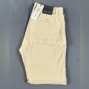 KJUS Womens Golf Pants Ikala Medium 38 Khaki Viscose Polyamide Spandex